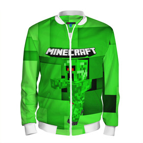 Мужской бомбер 3D с принтом Minecraft. в городе Новоалтайск, 100% полиэстер | застегивается на молнию, по бокам два кармана без застежек, по низу бомбера и на воротнике - эластичная резинка | craft | game | mine | minecraft | minecraftmemories | pixel | tnt | twitter | блок | динамит | игра | красный блок | майнкрафт | маркус перссон | пиксель | ремесло | тротил | шахта