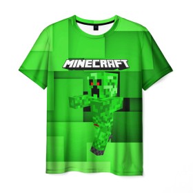 Мужская футболка 3D с принтом Minecraft. в городе Новоалтайск, 100% полиэфир | прямой крой, круглый вырез горловины, длина до линии бедер | craft | game | mine | minecraft | minecraftmemories | pixel | tnt | twitter | блок | динамит | игра | красный блок | майнкрафт | маркус перссон | пиксель | ремесло | тротил | шахта