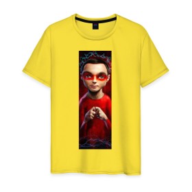 Мужская футболка хлопок с принтом Sheldon в городе Новоалтайск, 100% хлопок | прямой крой, круглый вырез горловины, длина до линии бедер, слегка спущенное плечо. | bazinga | big bang theory | howard wolowitz | leonard hofstadter | penny | raj | sheldon cooper | stuart bloom | vdgerir | воловитц | леонард хофстедер | пэнни | радж | раджешь кутрапалли | тбв | теория большого взрыва | чак лорри | ше