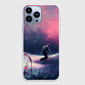 Чехол для iPhone 13 Pro Max с принтом Герой защищающий розы куполом в городе Новоалтайск,  |  | вселенная | герой | защита | защитник | космос | купол | планета | по мотивам маленький принц экзюпери | растения | розы | шипы | щит