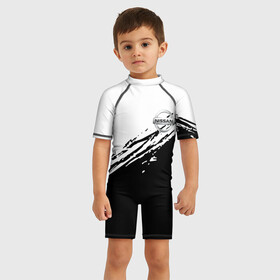 Детский купальный костюм 3D с принтом NISSAN. в городе Новоалтайск, Полиэстер 85%, Спандекс 15% | застежка на молнии на спине | abstract | auto | brand | car | geometry | nissan | nиссан | sport | texture | абстракция | авто | автомобильные | бренд | геометрия | классика | машины | модные | спорт | стиль | текстура