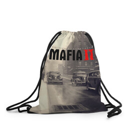 Рюкзак-мешок 3D с принтом Mafia II:Definitive Edition(Z) в городе Новоалтайск, 100% полиэстер | плотность ткани — 200 г/м2, размер — 35 х 45 см; лямки — толстые шнурки, застежка на шнуровке, без карманов и подкладки | definitive edition | mafia | mafia ii | вито скалетта | генри томасино | джо барбаро | игра | лео галанте | мафия | мафия 2 | томас анджело | франческа | фрэнк винчи | шутер | эдди скарпа