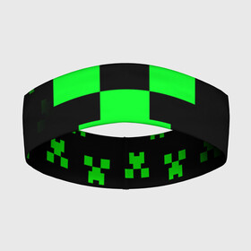 Повязка на голову 3D с принтом MINECRAFT CREEPER в городе Новоалтайск,  |  | block | creeper | cube | minecraft | pixel | блок | геометрия | крафт | крипер | кубики | майнкрафт | пиксели