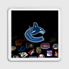 Магнит 55*55 с принтом NHL Vancouver Canucks | НХЛ (Z) в городе Новоалтайск, Пластик | Размер: 65*65 мм; Размер печати: 55*55 мм | anaheim ducks | arizona coyotes | boston bruins | buffalo sabres | canadiens de montreal | carolina hurricanes | chicago blackhawks | colorado | hockey | nhl | vancouver canucks | нхл | паттерн | спорт | хоккей
