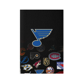 Обложка для паспорта матовая кожа с принтом NHL St. Louis Blues (Z) в городе Новоалтайск, натуральная матовая кожа | размер 19,3 х 13,7 см; прозрачные пластиковые крепления | Тематика изображения на принте: anaheim ducks | arizona coyotes | boston bruins | buffalo sabres | canadiens de montreal | carolina hurricanes | chicago blackhawks | colorado | hockey | nhl | st. louis blues | нхл | паттерн | спорт | хоккей