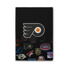 Обложка для автодокументов с принтом NHL Philadelphia Flyers | НХЛ (Z) в городе Новоалтайск, натуральная кожа |  размер 19,9*13 см; внутри 4 больших “конверта” для документов и один маленький отдел — туда идеально встанут права | Тематика изображения на принте: anaheim ducks | boston bruins | buffalo sabres | calgary flames | canadiens de montreal | carolina hurricanes | chicago blackhawks | colorado | hockey | nhl | philadelphia flyers | нхл | паттерн | спорт | хоккей