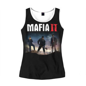 Женская майка 3D с принтом Mafia II:Definitive Edition в городе Новоалтайск, 100% полиэстер | круглая горловина, прямой силуэт, длина до линии бедра | definitive edition | mafia | mafia ii | вито скалетта | генри томасино | джо барбаро | игра | лео галанте | мафия | мафия 2 | томас анджело | франческа | фрэнк винчи | шутер | эдди скарпа