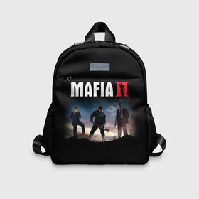 Детский рюкзак 3D с принтом Mafia II:Definitive Edition в городе Новоалтайск, 100% полиэстер | лямки с регулируемой длиной, сверху петелька, чтобы рюкзак можно было повесить на вешалку. Основное отделение закрывается на молнию, как и внешний карман. Внутри дополнительный карман. По бокам два дополнительных кармашка | definitive edition | mafia | mafia ii | вито скалетта | генри томасино | джо барбаро | игра | лео галанте | мафия | мафия 2 | томас анджело | франческа | фрэнк винчи | шутер | эдди скарпа