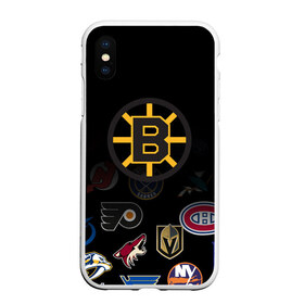 Чехол для iPhone XS Max матовый с принтом NHL Boston Bruins (Z) в городе Новоалтайск, Силикон | Область печати: задняя сторона чехла, без боковых панелей | anaheim ducks | arizona coyotes | boston bruins | buffalo sabres | calgary flames | canadiens de montreal | carolina hurricanes | chicago blackhawks | colorado | hockey | nhl | нхл | паттерн | спорт | хоккей