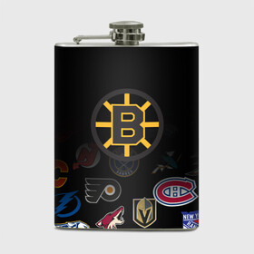 Фляга с принтом NHL Boston Bruins (Z) в городе Новоалтайск, металлический корпус | емкость 0,22 л, размер 125 х 94 мм. Виниловая наклейка запечатывается полностью | Тематика изображения на принте: anaheim ducks | arizona coyotes | boston bruins | buffalo sabres | calgary flames | canadiens de montreal | carolina hurricanes | chicago blackhawks | colorado | hockey | nhl | нхл | паттерн | спорт | хоккей