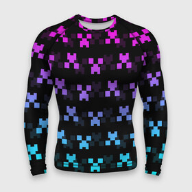 Мужской рашгард 3D с принтом MINECRAFT CREEPER NEON в городе Новоалтайск,  |  | block | creeper | cube | minecraft | neon | pixel | блок | геометрия | крафт | крипер | кубики | майнкрафт | неон | пиксели