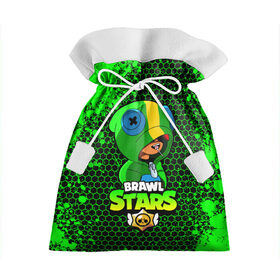 Подарочный 3D мешок с принтом Brawl Stars LEON в городе Новоалтайск, 100% полиэстер | Размер: 29*39 см | Тематика изображения на принте: 8 bit | 8 бит | bibi | brawl | brawl stars | crow | leon | spike | sprout | stars | бравл | бравл старс | браво старс | игра | компьютерная | кров | леон | онлайн | старс