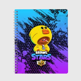 Тетрадь с принтом Brawl Stars SALLY LEON в городе Новоалтайск, 100% бумага | 48 листов, плотность листов — 60 г/м2, плотность картонной обложки — 250 г/м2. Листы скреплены сбоку удобной пружинной спиралью. Уголки страниц и обложки скругленные. Цвет линий — светло-серый
 | 8 bit | 8 бит | bibi | brawl | brawl stars | crow | leon | spike | sprout | stars | бравл | бравл старс | браво старс | игра | компьютерная | кров | леон | онлайн | старс