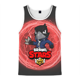 Мужская майка 3D с принтом Brawl Stars CROW в городе Новоалтайск, 100% полиэстер | круглая горловина, приталенный силуэт, длина до линии бедра. Пройма и горловина окантованы тонкой бейкой | 8 bit | 8 бит | bibi | brawl | brawl stars | crow | leon | spike | sprout | stars | бравл | бравл старс | браво старс | игра | компьютерная | кров | леон | онлайн | старс