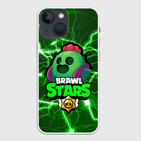 Чехол для iPhone 13 mini с принтом Brawl Stars SPIKE в городе Новоалтайск,  |  | 8 bit | 8 бит | bibi | brawl | brawl stars | crow | leon | spike | sprout | stars | бравл | бравл старс | браво старс | игра | компьютерная | кров | леон | онлайн | старс