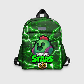 Детский рюкзак 3D с принтом Brawl Stars SPIKE в городе Новоалтайск, 100% полиэстер | лямки с регулируемой длиной, сверху петелька, чтобы рюкзак можно было повесить на вешалку. Основное отделение закрывается на молнию, как и внешний карман. Внутри дополнительный карман. По бокам два дополнительных кармашка | 8 bit | 8 бит | bibi | brawl | brawl stars | crow | leon | spike | sprout | stars | бравл | бравл старс | браво старс | игра | компьютерная | кров | леон | онлайн | старс