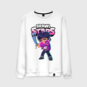 Мужской свитшот хлопок с принтом BRAWL STARS BIBI в городе Новоалтайск, 100% хлопок |  | bibi | brawl stars | coach mike | crow | gale | leon | leon shark | max | mecha crow | mortis | mr.p | phoenix | sally leon | sandy | spike | sprout | tara | unicorn | virus 8 bit | werewolf | ворон | оборотень