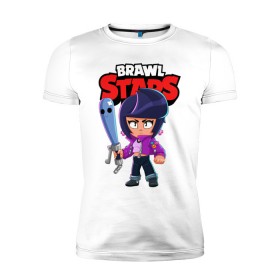 Мужская футболка премиум с принтом BRAWL STARS BIBI в городе Новоалтайск, 92% хлопок, 8% лайкра | приталенный силуэт, круглый вырез ворота, длина до линии бедра, короткий рукав | bibi | brawl stars | coach mike | crow | gale | leon | leon shark | max | mecha crow | mortis | mr.p | phoenix | sally leon | sandy | spike | sprout | tara | unicorn | virus 8 bit | werewolf | ворон | оборотень