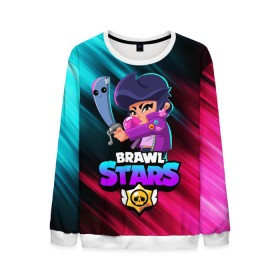Мужской свитшот 3D с принтом BRAWL STARS BIBI в городе Новоалтайск, 100% полиэстер с мягким внутренним слоем | круглый вырез горловины, мягкая резинка на манжетах и поясе, свободная посадка по фигуре | bibi | brawl stars | coach mike | crow | gale | leon | leon shark | max | mecha crow | mortis | mr.p | phoenix | sally leon | sandy | spike | sprout | tara | unicorn | virus 8 bit | werewolf | ворон | оборотень