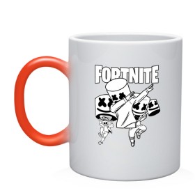 Кружка хамелеон с принтом FORTNITE x MARSHMELLO в городе Новоалтайск, керамика | меняет цвет при нагревании, емкость 330 мл | deadmau5 | fortnite | fortnite 2 | fortnite x маршмелло | ikonik | marshmello | ninja | ninja streamer | raven | travis scott | ворон | иконик | ниндзя | пили | рейвен | трэвис скотт | фортнайт