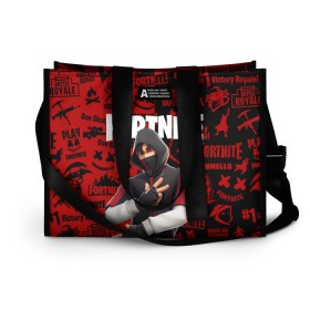 Сумка-шоппер 3D с принтом FORTNITE x IKONIK в городе Новоалтайск, 100% полиэстер | застегивается на металлическую кнопку; внутренний карман застегивается на молнию. Стенки укреплены специальным мягким материалом, чтобы защитить содержимое от несильных ударов
 | deadmau5 | fortnite | fortnite 2 | fortnite x маршмелло | ikonik | marshmello | ninja | ninja streamer | raven | travis scott | ворон | иконик | ниндзя | пили | рейвен | трэвис скотт | фортнайт
