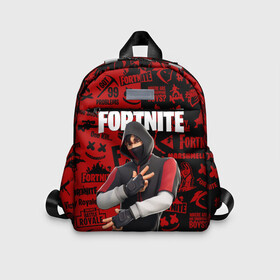 Детский рюкзак 3D с принтом FORTNITE x IKONIK в городе Новоалтайск, 100% полиэстер | лямки с регулируемой длиной, сверху петелька, чтобы рюкзак можно было повесить на вешалку. Основное отделение закрывается на молнию, как и внешний карман. Внутри дополнительный карман. По бокам два дополнительных кармашка | Тематика изображения на принте: deadmau5 | fortnite | fortnite 2 | fortnite x маршмелло | ikonik | marshmello | ninja | ninja streamer | raven | travis scott | ворон | иконик | ниндзя | пили | рейвен | трэвис скотт | фортнайт