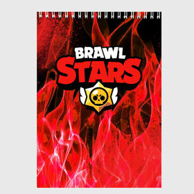 Скетчбук с принтом BRAWL STARS в городе Новоалтайск, 100% бумага
 | 48 листов, плотность листов — 100 г/м2, плотность картонной обложки — 250 г/м2. Листы скреплены сверху удобной пружинной спиралью | 8 bit | barley | brawl stars | brock | bull | colt | crow | dynamike | fire | frank | jessie | leon | nita | барли | бравл старс | брок | булл | ворон | джесси | динамайк | кольт | леон | огонь | фрэнк