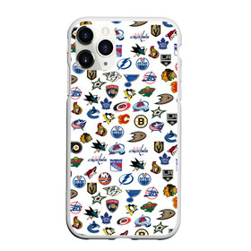 Чехол для iPhone 11 Pro Max матовый с принтом NHL PATTERN (Z) в городе Новоалтайск, Силикон |  | anaheim ducks | arizona coyotes | boston bruins | buffalo sabres | calgary flames | canadiens de montreal | carolina hurricanes | chicago blackhawks | colorado | hockey | nhl | нхл | паттерн | спорт | хоккей