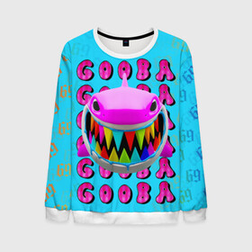 Мужской свитшот 3D с принтом 6IX9INE- GOOBA в городе Новоалтайск, 100% полиэстер с мягким внутренним слоем | круглый вырез горловины, мягкая резинка на манжетах и поясе, свободная посадка по фигуре | 6ix9ine | 6ix9ine  gooba | gooba | акула | сикснайн | сиксти найн | сиксти найн репер | такаши | текаши | текаши сикснайн