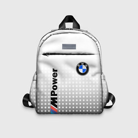 Детский рюкзак 3D с принтом BMW в городе Новоалтайск, 100% полиэстер | лямки с регулируемой длиной, сверху петелька, чтобы рюкзак можно было повесить на вешалку. Основное отделение закрывается на молнию, как и внешний карман. Внутри дополнительный карман. По бокам два дополнительных кармашка | bmw | bmw лого | bmw марка | bmw эмблема | m power | power | бмв | бмв значок | бмв лого | бмв эмблема | бэха | значок bmw | лого автомобиля | логотип bmw | марка бмв | черно белый значок бмв