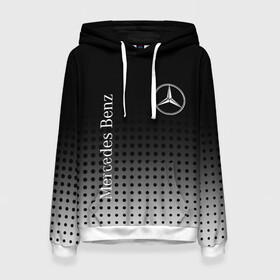 Женская толстовка 3D с принтом Mercedes-Benz в городе Новоалтайск, 100% полиэстер  | двухслойный капюшон со шнурком для регулировки, мягкие манжеты на рукавах и по низу толстовки, спереди карман-кенгуру с мягким внутренним слоем. | amg | mercedes | mercedes значок | mercedes лого | mercedes марка | амг | бенц | лого автомобиля | логотип мерседес | мерин | мерс | мерседес | мерседес бенз | мерседес лого | мерседес эмблема