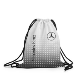 Рюкзак-мешок 3D с принтом Mercedes-Benz в городе Новоалтайск, 100% полиэстер | плотность ткани — 200 г/м2, размер — 35 х 45 см; лямки — толстые шнурки, застежка на шнуровке, без карманов и подкладки | amg | mercedes | mercedes значок | mercedes лого | mercedes марка | амг | бенц | лого автомобиля | логотип мерседес | мерин | мерс | мерседес | мерседес бенз | мерседес лого | мерседес эмблема