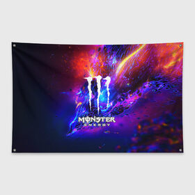 Флаг-баннер с принтом MONSTER ENERGY в городе Новоалтайск, 100% полиэстер | размер 67 х 109 см, плотность ткани — 95 г/м2; по краям флага есть четыре люверса для крепления | amg | auto | bmw | honda | jdm | mercedes | nissan | porsche | racing | sport | subar | toyota | автомобил | автомобильные | киа | лексус | марка | машины | митсубиси | ниссан | порше | спорт | субару | тесла | тойота | хонда