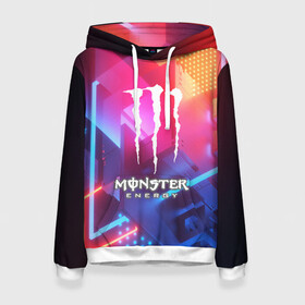 Женская толстовка 3D с принтом MONSTER ENERGY в городе Новоалтайск, 100% полиэстер  | двухслойный капюшон со шнурком для регулировки, мягкие манжеты на рукавах и по низу толстовки, спереди карман-кенгуру с мягким внутренним слоем. | amg | auto | bmw | honda | jdm | mercedes | nissan | porsche | racing | sport | subar | toyota | автомобил | автомобильные | киа | лексус | марка | машины | митсубиси | ниссан | порше | спорт | субару | тесла | тойота | хонда