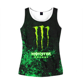 Женская майка 3D с принтом MONSTER ENERGY в городе Новоалтайск, 100% полиэстер | круглая горловина, прямой силуэт, длина до линии бедра | amg | auto | bmw | honda | jdm | mercedes | nissan | porsche | racing | sport | subar | toyota | автомобил | автомобильные | киа | лексус | марка | машины | митсубиси | ниссан | порше | спорт | субару | тесла | тойота | хонда