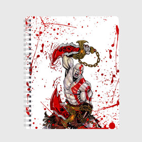 Тетрадь с принтом GOD OF WAR в городе Новоалтайск, 100% бумага | 48 листов, плотность листов — 60 г/м2, плотность картонной обложки — 250 г/м2. Листы скреплены сбоку удобной пружинной спиралью. Уголки страниц и обложки скругленные. Цвет линий — светло-серый
 | ascension | betrayal | chains of olympus | cratos | ghost of sparta | god of war | hack and slash | kratos | бог войны | кратос