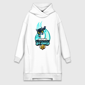 Платье-худи хлопок с принтом BRAWL STARS MECHA CROW. в городе Новоалтайск,  |  | 8 bit | brawl stars | crow | leon | leon shark | max | mecha | mecha crow | mr.p | sally leon | shark | sprout | tara | virus 8 bit | werewolf leon | акула | берли | бравл старс | ворон | макс | оборотень