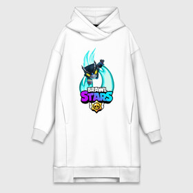 Платье-худи хлопок с принтом BRAWL STARS MECHA CROW. в городе Новоалтайск,  |  | 8 bit | brawl stars | crow | leon | leon shark | max | mecha | mecha crow | mr.p | sally leon | shark | sprout | tara | virus 8 bit | werewolf leon | акула | берли | бравл старс | ворон | макс | оборотень