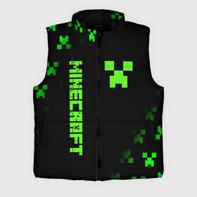 Мужской жилет утепленный 3D с принтом MINECRAFT CREEPER в городе Новоалтайск,  |  | block | creeper | cube | minecraft | pixel | блок | геометрия | крафт | крипер | кубики | майнкрафт | пиксели