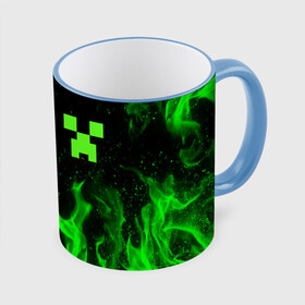 Кружка с полной запечаткой с принтом MINECRAFT CREEPER в городе Новоалтайск, керамика | ёмкость 330 мл | Тематика изображения на принте: block | creeper | cube | minecraft | pixel | блок | геометрия | крафт | крипер | кубики | майнкрафт | пиксели