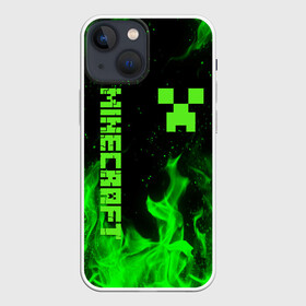 Чехол для iPhone 13 mini с принтом MINECRAFT CREEPER в городе Новоалтайск,  |  | block | creeper | cube | minecraft | pixel | блок | геометрия | крафт | крипер | кубики | майнкрафт | пиксели