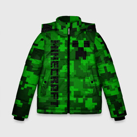 Зимняя куртка для мальчиков 3D с принтом MINECRAFT CREEPER в городе Новоалтайск, ткань верха — 100% полиэстер; подклад — 100% полиэстер, утеплитель — 100% полиэстер | длина ниже бедра, удлиненная спинка, воротник стойка и отстегивающийся капюшон. Есть боковые карманы с листочкой на кнопках, утяжки по низу изделия и внутренний карман на молнии. 

Предусмотрены светоотражающий принт на спинке, радужный светоотражающий элемент на пуллере молнии и на резинке для утяжки | block | creeper | cube | minecraft | pixel | блок | геометрия | крафт | крипер | кубики | майнкрафт | пиксели