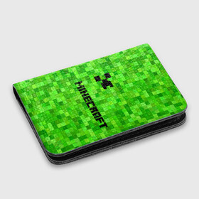Картхолдер с принтом с принтом MINECRAFT CREEPER в городе Новоалтайск, натуральная матовая кожа | размер 7,3 х 10 см; кардхолдер имеет 4 кармана для карт; | Тематика изображения на принте: block | creeper | cube | minecraft | pixel | блок | геометрия | крафт | крипер | кубики | майнкрафт | пиксели