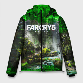 Мужская зимняя куртка 3D с принтом FARCRY5 в городе Новоалтайск, верх — 100% полиэстер; подкладка — 100% полиэстер; утеплитель — 100% полиэстер | длина ниже бедра, свободный силуэт Оверсайз. Есть воротник-стойка, отстегивающийся капюшон и ветрозащитная планка. 

Боковые карманы с листочкой на кнопках и внутренний карман на молнии. | far cry | farcry | game | ubisof | выживание | джунгли | игры | остров | фар край