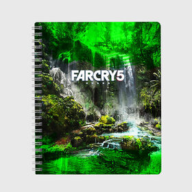 Тетрадь с принтом FARCRY5 в городе Новоалтайск, 100% бумага | 48 листов, плотность листов — 60 г/м2, плотность картонной обложки — 250 г/м2. Листы скреплены сбоку удобной пружинной спиралью. Уголки страниц и обложки скругленные. Цвет линий — светло-серый
 | far cry | farcry | game | ubisof | выживание | джунгли | игры | остров | фар край