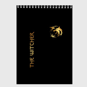 Скетчбук с принтом The Witcher Gold в городе Новоалтайск, 100% бумага
 | 48 листов, плотность листов — 100 г/м2, плотность картонной обложки — 250 г/м2. Листы скреплены сверху удобной пружинной спиралью | the witcher | witcher | ведьмак | ведьмак дикая охота | волк | геральд | геральд из ривии | значки | золотой значок | лого | руны | сериал witcher | сериал ведьмак | символика из сериала | сойка