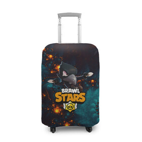 Чехол для чемодана 3D с принтом BRAWL STARS:CROW в городе Новоалтайск, 86% полиэфир, 14% спандекс | двустороннее нанесение принта, прорези для ручек и колес | 8 | 8 bit | bibi | brawl stars | brock | bull | crow | dinomike | el primo | leon | mobile game | mr.p | nita | poko | ricochet | stars | tara | бравл старс | ворон | леон | мобильные игры
