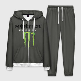 Мужской костюм 3D с принтом MONSTER ENERGY (Z) в городе Новоалтайск, 100% полиэстер | Манжеты и пояс оформлены тканевой резинкой, двухслойный капюшон со шнурком для регулировки, карманы спереди | black monster | bmx | claw | cybersport | energy | monster | monster energy | moto | motocross | race | sport | киберспорт | когти | монстер энерджи | монстр | мото | мотокросс | ралли | скейтбординг | спорт | энергия