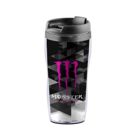 Термокружка-непроливайка с принтом MONSTER ENERGY (Z) в городе Новоалтайск, внутренняя часть — пищевой пластик, наружная часть — прозрачный пластик, между ними — полиграфическая вставка с рисунком | объем — 350 мл, герметичная крышка | black monster | bmx | claw | cybersport | energy | monster | monster energy | moto | motocross | race | sport | киберспорт | когти | монстер энерджи | монстр | мото | мотокросс | ралли | скейтбординг | спорт | энергия