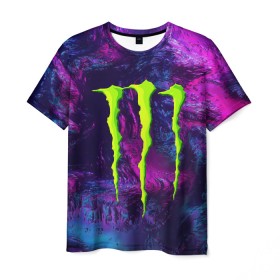 Мужская футболка 3D с принтом MONSTER ENERGY (Z) в городе Новоалтайск, 100% полиэфир | прямой крой, круглый вырез горловины, длина до линии бедер | Тематика изображения на принте: black monster | bmx | claw | cybersport | energy | monster | monster energy | moto | motocross | race | sport | киберспорт | когти | монстер энерджи | монстр | мото | мотокросс | ралли | скейтбординг | спорт | энергия
